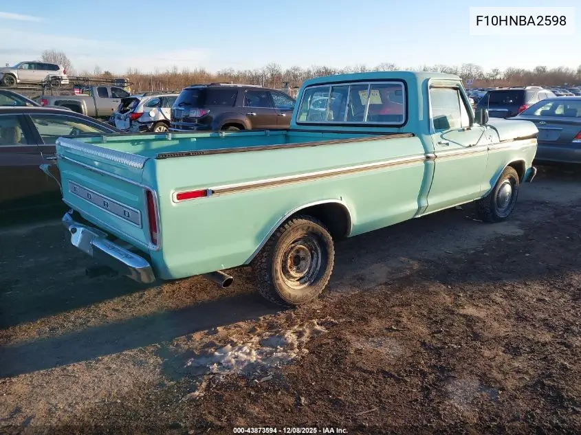 F10HNBA2598 1978 Ford F100 Pickup