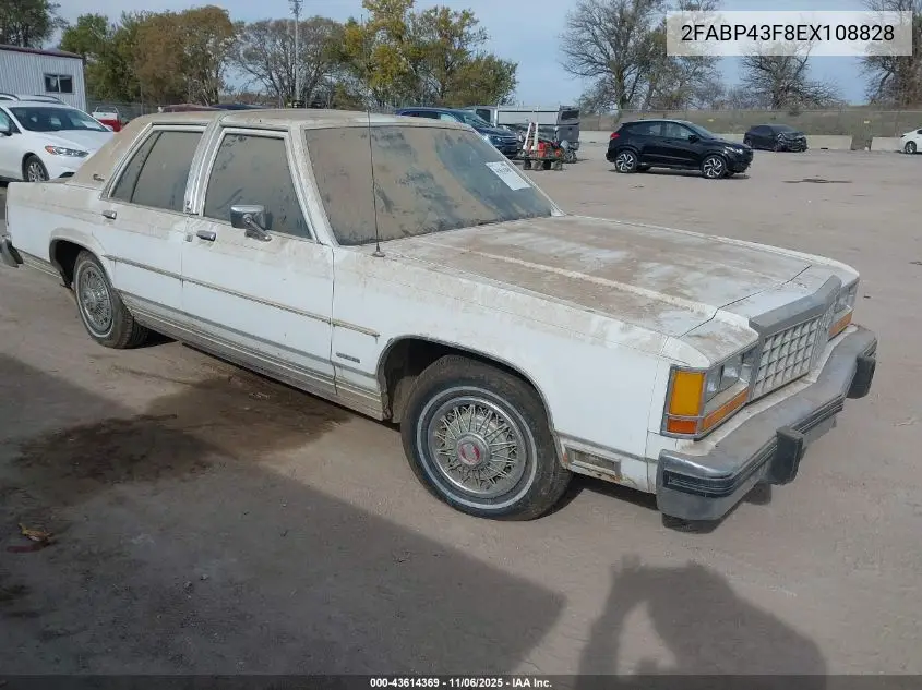 2FABP43F8EX108828 1984 Ford Ltd Crown Victoria