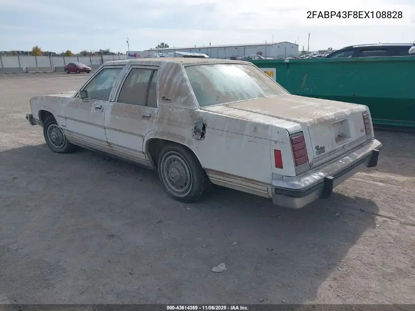 2FABP43F8EX108828 1984 Ford Ltd Crown Victoria