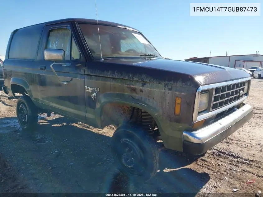 1FMCU14T7GUB87473 1986 Ford Bronco Ii