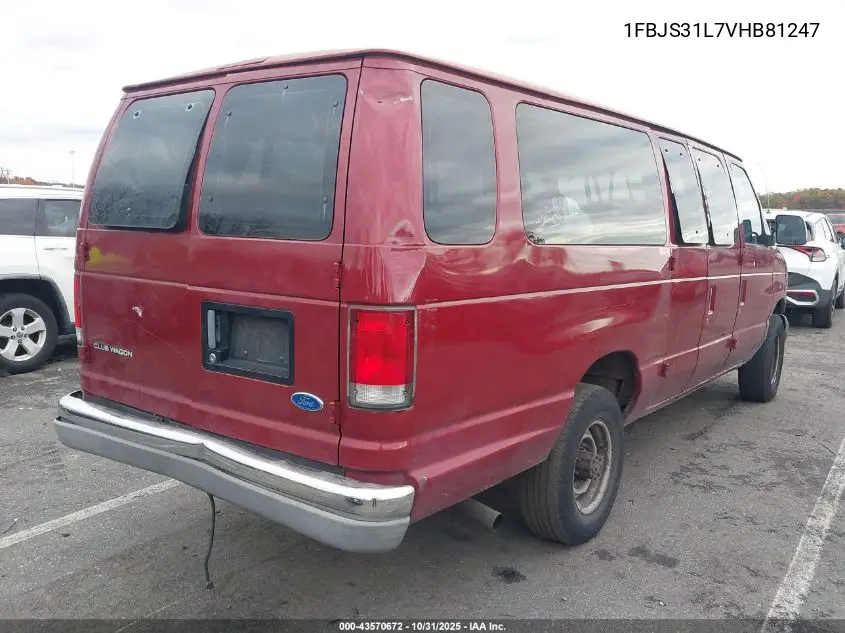 1FBJS31L7VHB81247 1997 Ford Club Wagon Xl/Xlt