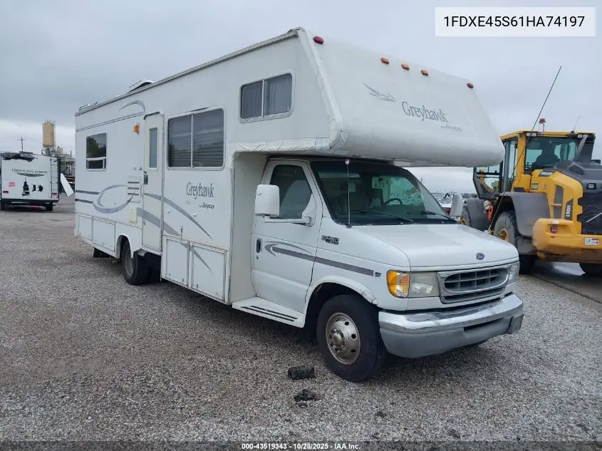 2001 Ford Econoline Commercial Cutaway Standard VIN: 1FDXE45S61HA74197 Lot: 43519343