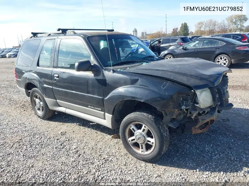 1FMYU60E21UC79852 2001 Ford Explorer Sport