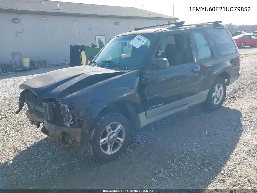 1FMYU60E21UC79852 2001 Ford Explorer Sport