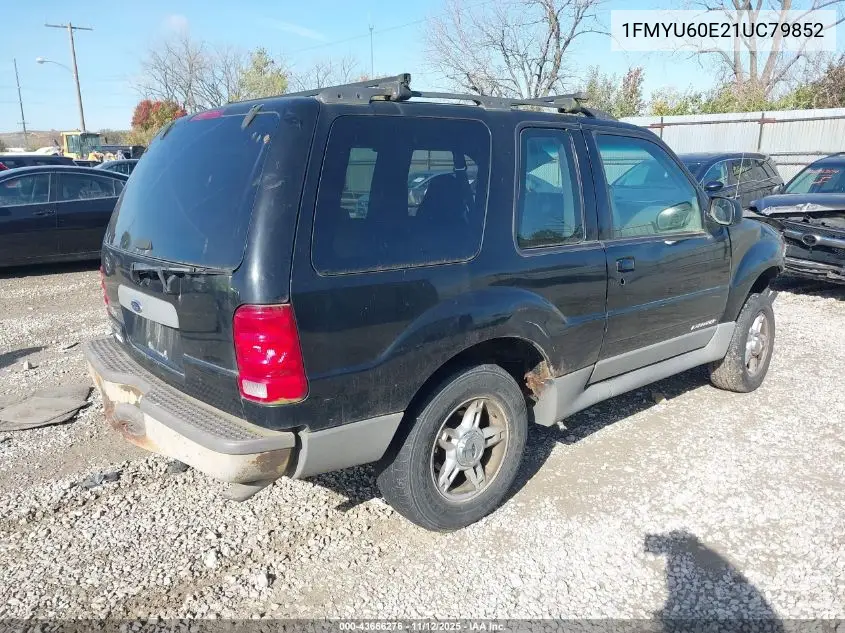 1FMYU60E21UC79852 2001 Ford Explorer Sport