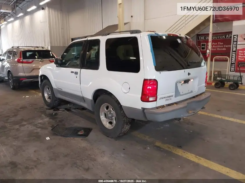 1FMYU60E72UD36970 2002 Ford Explorer Sport