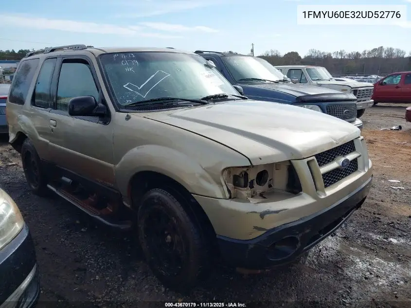 1FMYU60E32UD52776 2002 Ford Explorer Sport