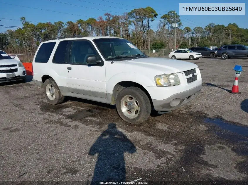 1FMYU60E03UB25840 2003 Ford Explorer Sport Xls/Xlt