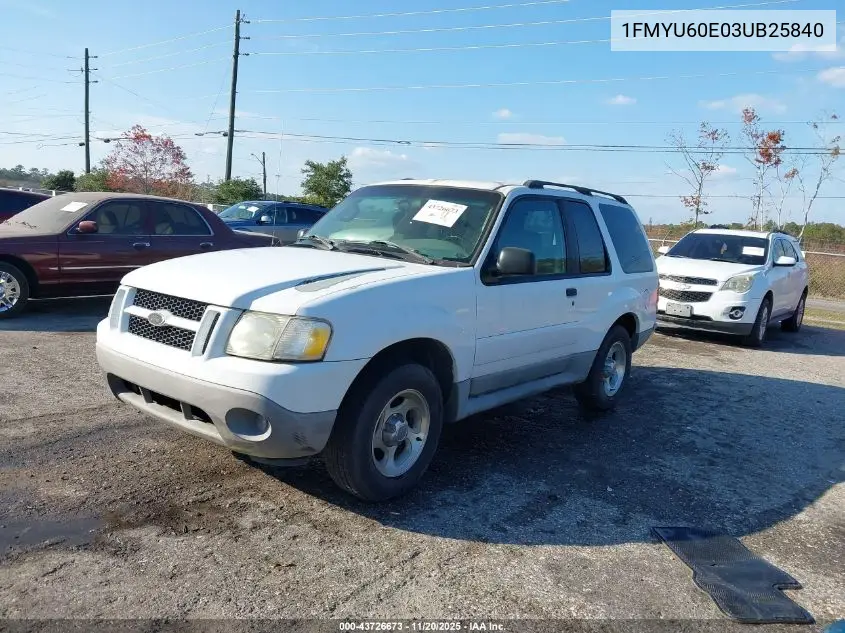 1FMYU60E03UB25840 2003 Ford Explorer Sport Xls/Xlt