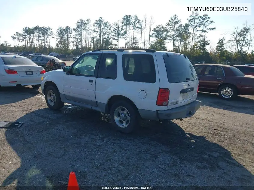 1FMYU60E03UB25840 2003 Ford Explorer Sport Xls/Xlt