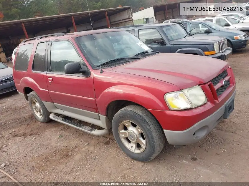 1FMYU60E53UA58216 2003 Ford Explorer Sport Xls/Xlt