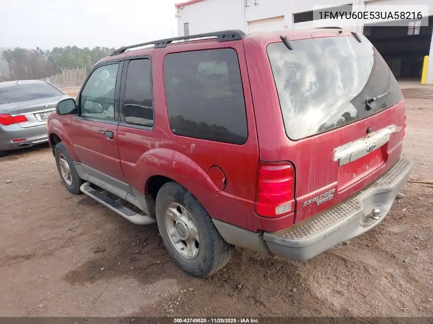 1FMYU60E53UA58216 2003 Ford Explorer Sport Xls/Xlt