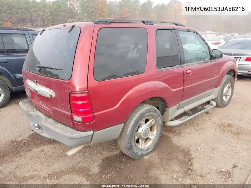 1FMYU60E53UA58216 2003 Ford Explorer Sport Xls/Xlt