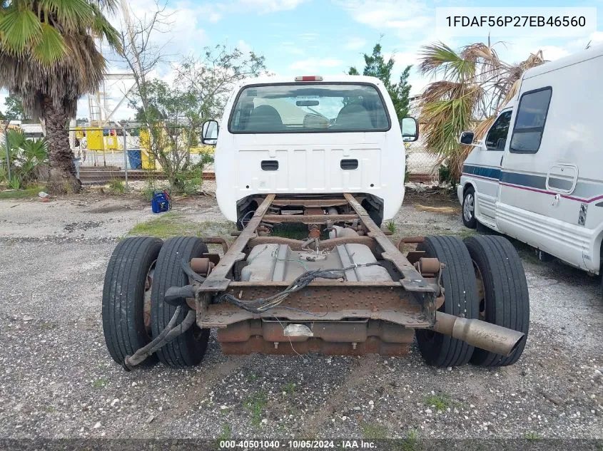 1FDAF56P27EB46560 2007 Ford F-550 Chassis Xl/Xlt