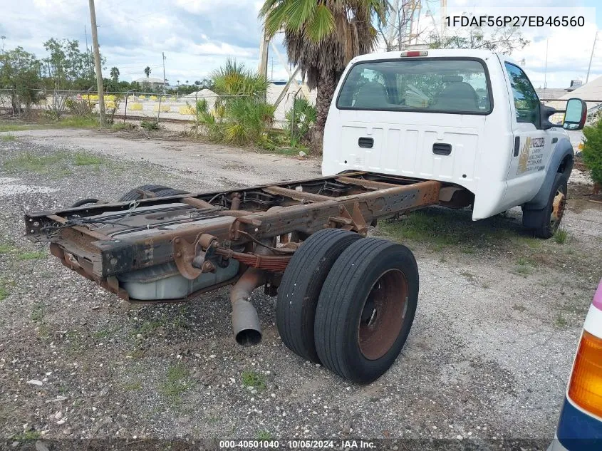 1FDAF56P27EB46560 2007 Ford F-550 Chassis Xl/Xlt