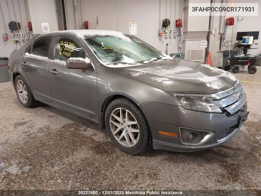 3FAHP0CG9CR171931 2012 Ford Fusion Sel V6