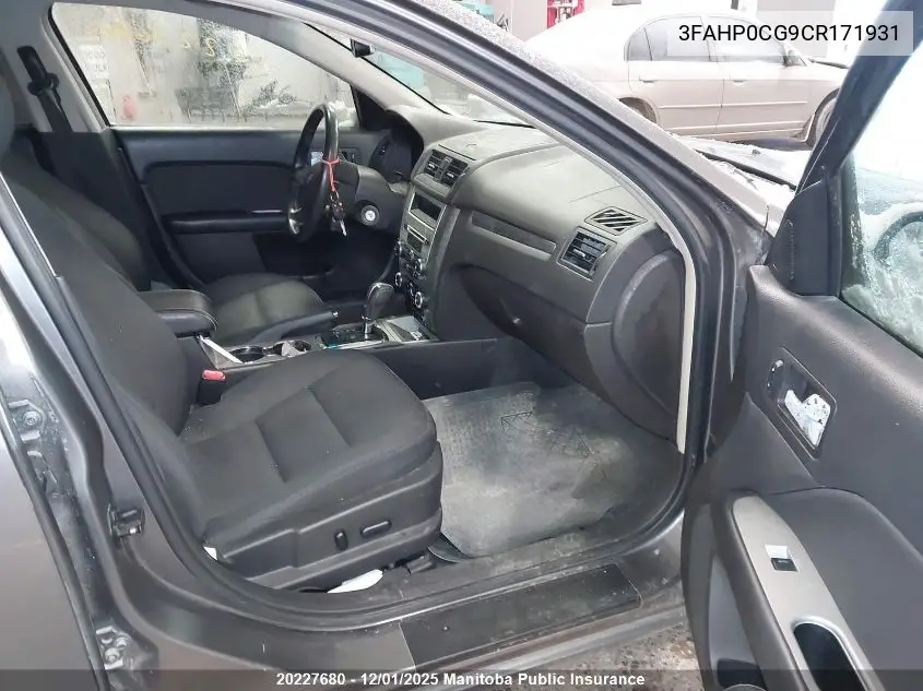 3FAHP0CG9CR171931 2012 Ford Fusion Sel V6