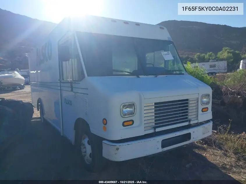 2012 Ford F-59 Commercial Stripped VIN: 1F65F5KY0C0A02231 Lot: 43489087