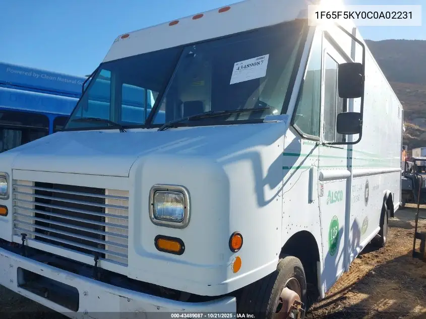 2012 Ford F-59 Commercial Stripped VIN: 1F65F5KY0C0A02231 Lot: 43489087