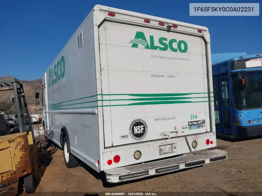 2012 Ford F-59 Commercial Stripped VIN: 1F65F5KY0C0A02231 Lot: 43489087
