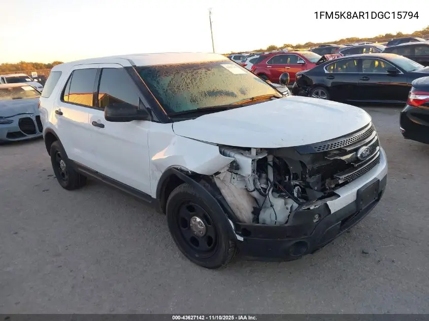 1FM5K8AR1DGC15794 2013 Ford Utility Police Interceptor