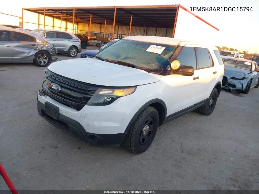 1FM5K8AR1DGC15794 2013 Ford Utility Police Interceptor