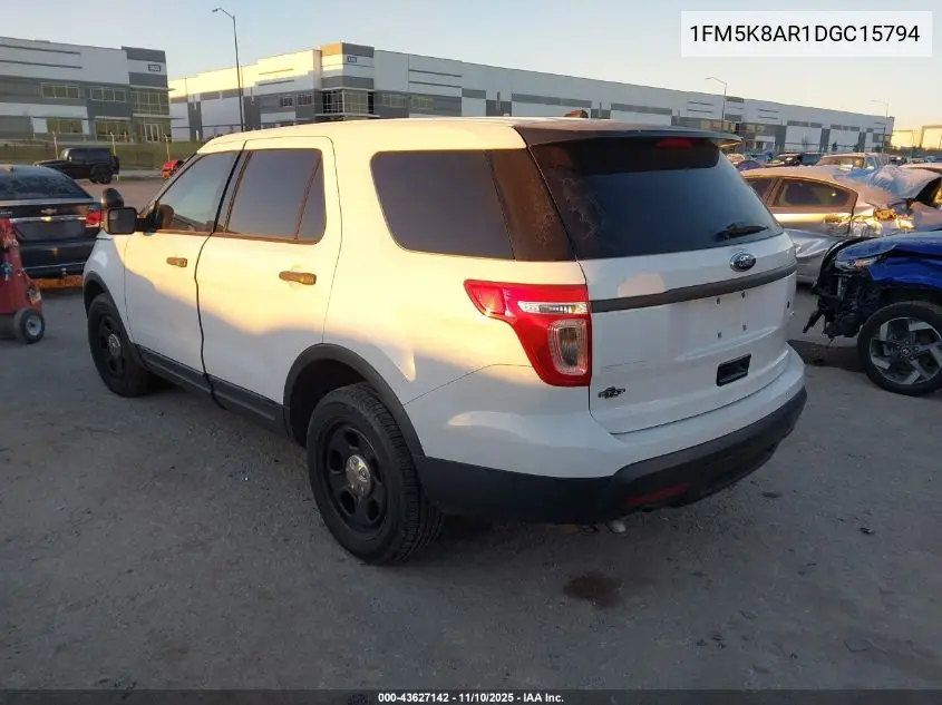 1FM5K8AR1DGC15794 2013 Ford Utility Police Interceptor
