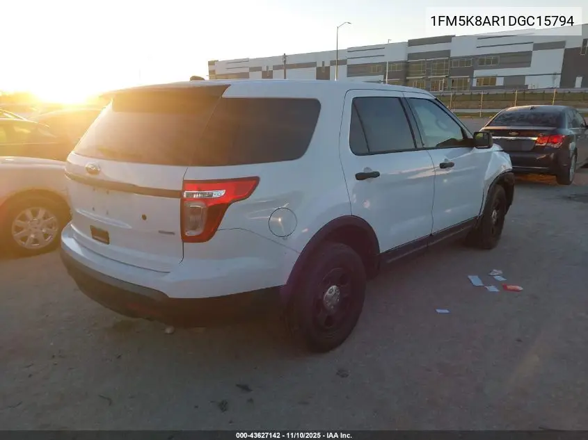 1FM5K8AR1DGC15794 2013 Ford Utility Police Interceptor