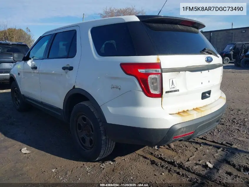 1FM5K8AR7DGC73490 2013 Ford Utility Police Interceptor