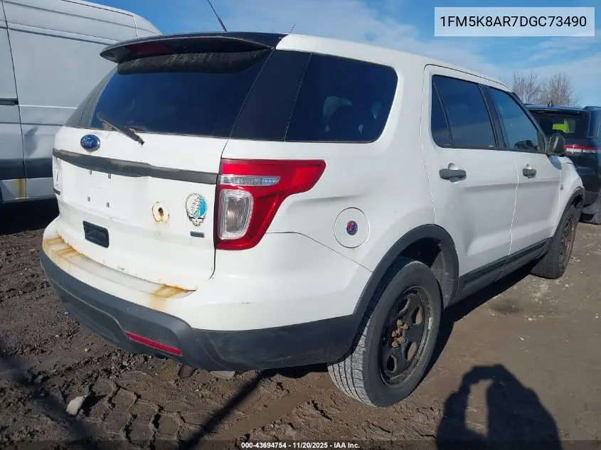 1FM5K8AR7DGC73490 2013 Ford Utility Police Interceptor