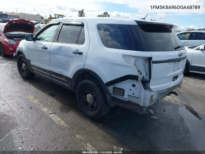 1FM5K8AR6DGA68789 2013 Ford Utility Police Interceptor
