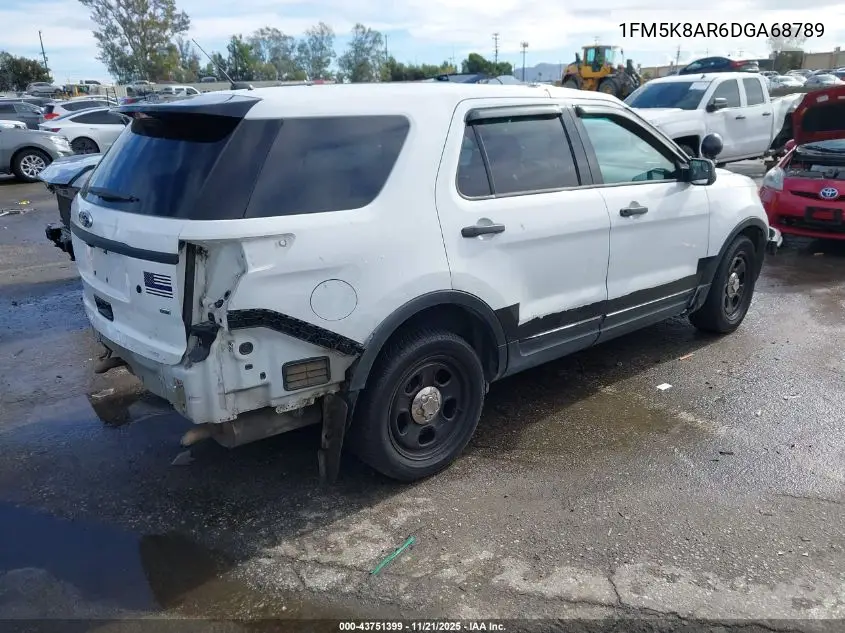1FM5K8AR6DGA68789 2013 Ford Utility Police Interceptor