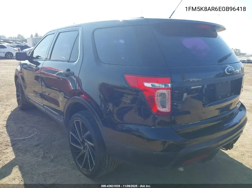 1FM5K8AR6EGB96418 2014 Ford Utility Police Interceptor