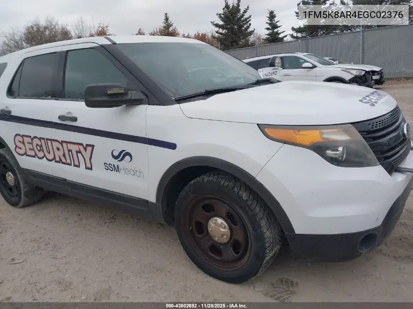 1FM5K8AR4EGC02376 2014 Ford Utility Police Interceptor