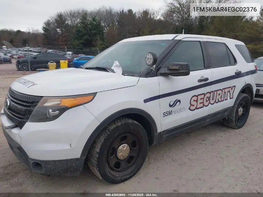 1FM5K8AR4EGC02376 2014 Ford Utility Police Interceptor