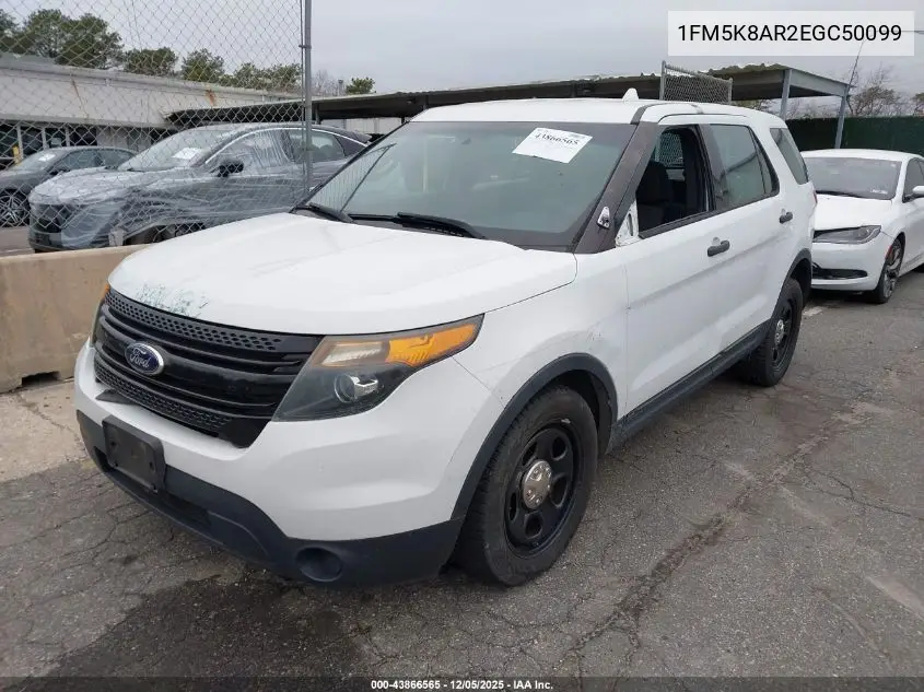 1FM5K8AR2EGC50099 2014 Ford Utility Police Interceptor