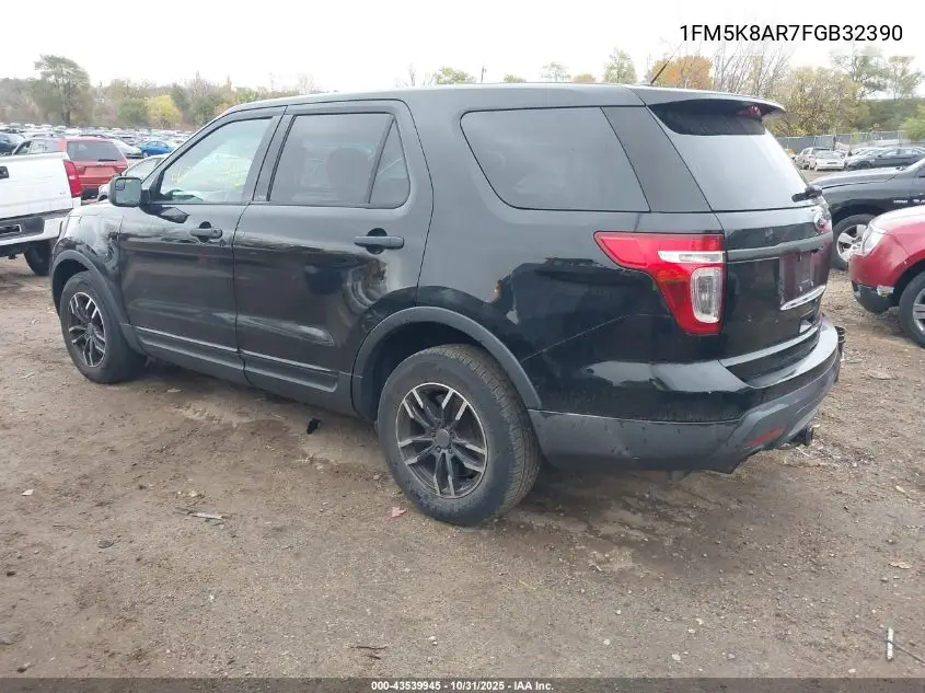 1FM5K8AR7FGB32390 2015 Ford Utility Police Interceptor