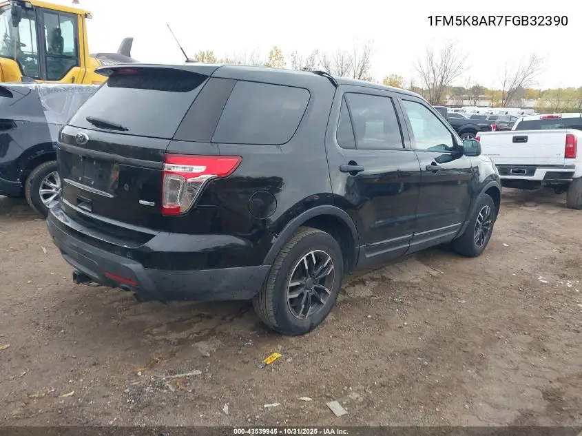1FM5K8AR7FGB32390 2015 Ford Utility Police Interceptor