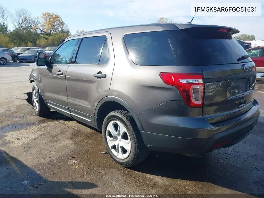 1FM5K8AR6FGC51631 2015 Ford Utility Police Interceptor