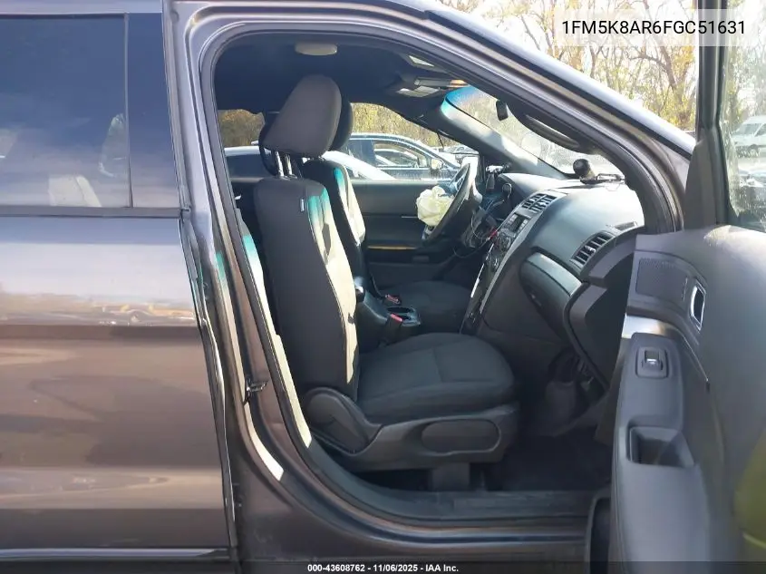 1FM5K8AR6FGC51631 2015 Ford Utility Police Interceptor