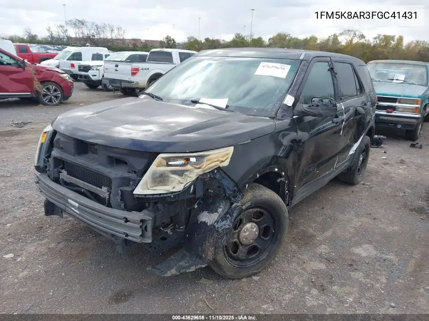 1FM5K8AR3FGC41431 2015 Ford Utility Police Interceptor