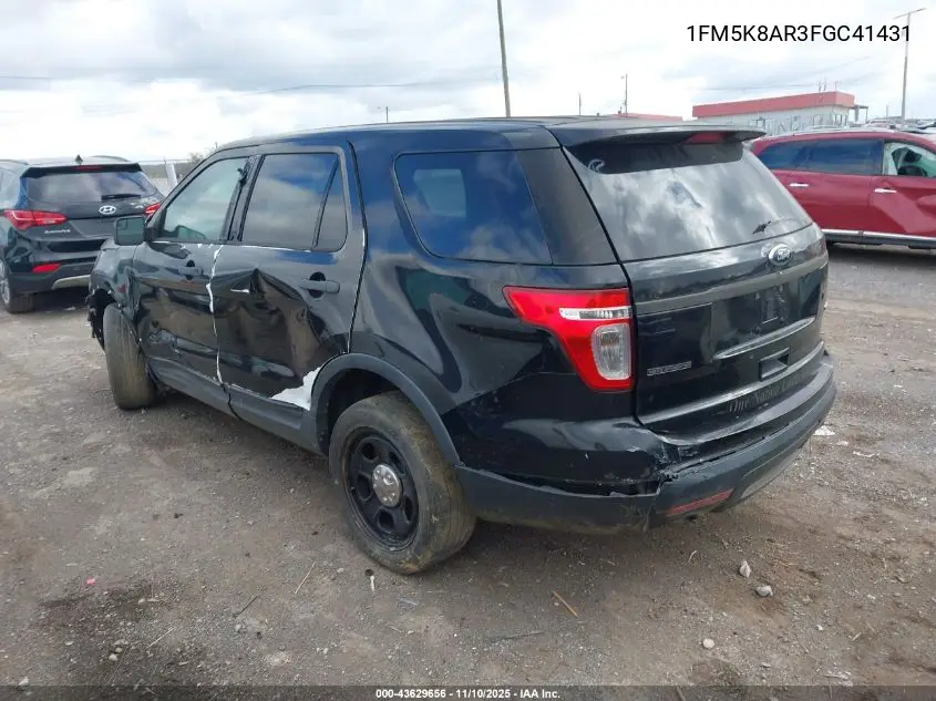 1FM5K8AR3FGC41431 2015 Ford Utility Police Interceptor