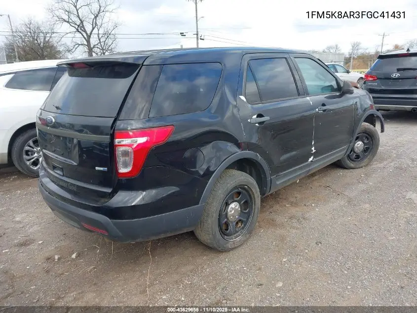 1FM5K8AR3FGC41431 2015 Ford Utility Police Interceptor