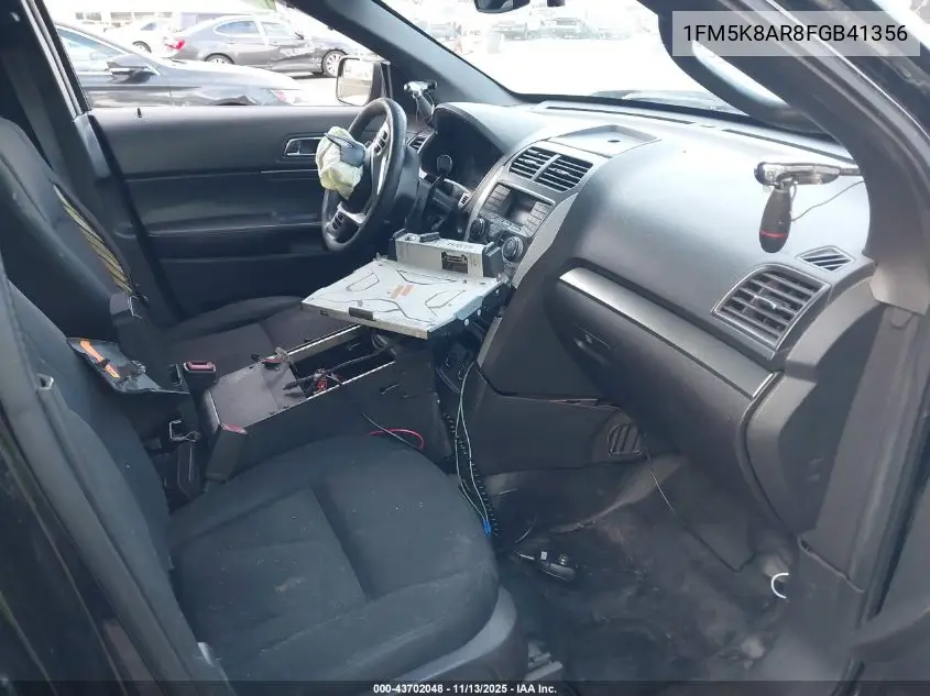 1FM5K8AR8FGB41356 2015 Ford Utility Police Interceptor