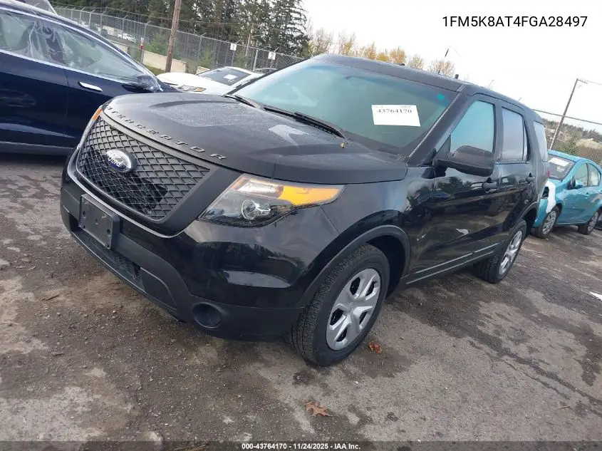 1FM5K8AT4FGA28497 2015 Ford Utility Police Interceptor