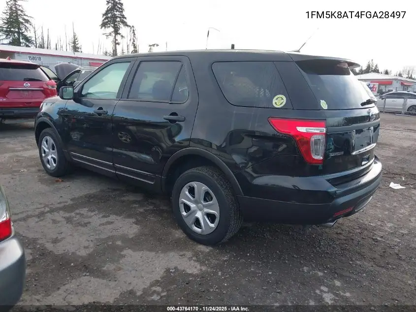 1FM5K8AT4FGA28497 2015 Ford Utility Police Interceptor