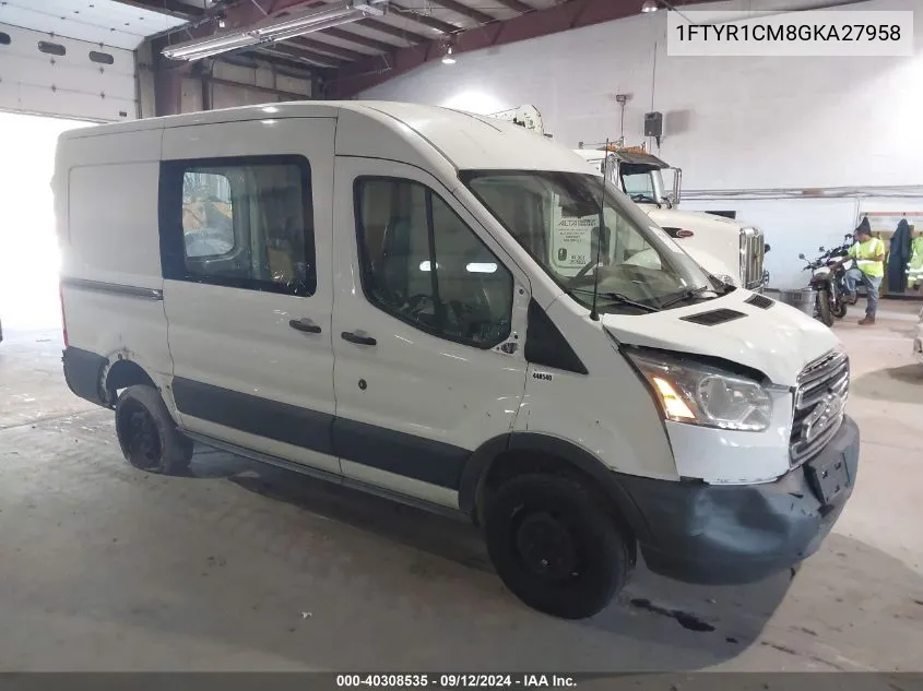 2016 Ford Transit-250 VIN: 1FTYR1CM8GKA27958 Lot: 40308535