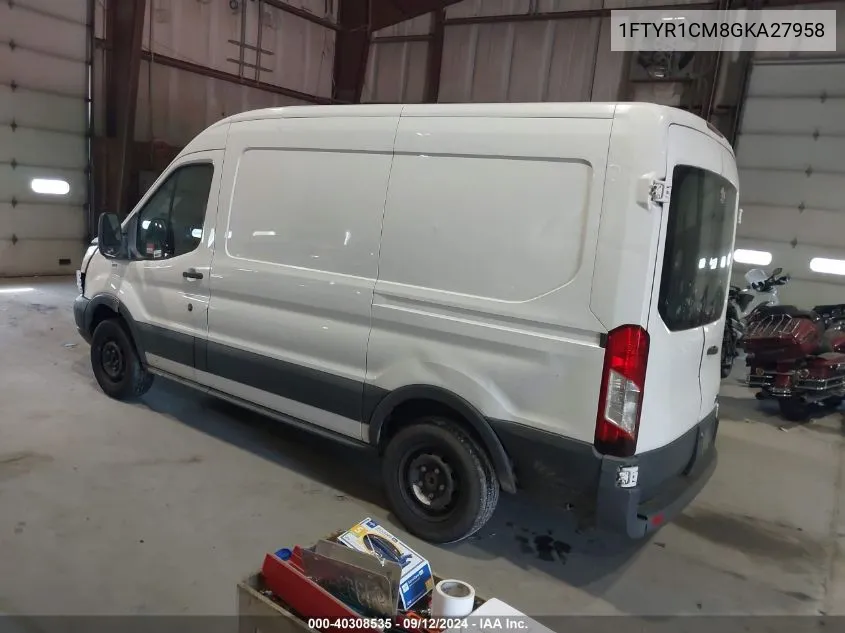 2016 Ford Transit-250 VIN: 1FTYR1CM8GKA27958 Lot: 40308535