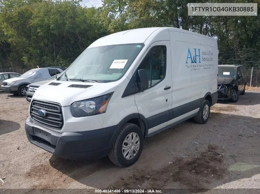 2016 Ford Transit-250 VIN: 1FTYR1CG4GKB30885 Lot: 40341486