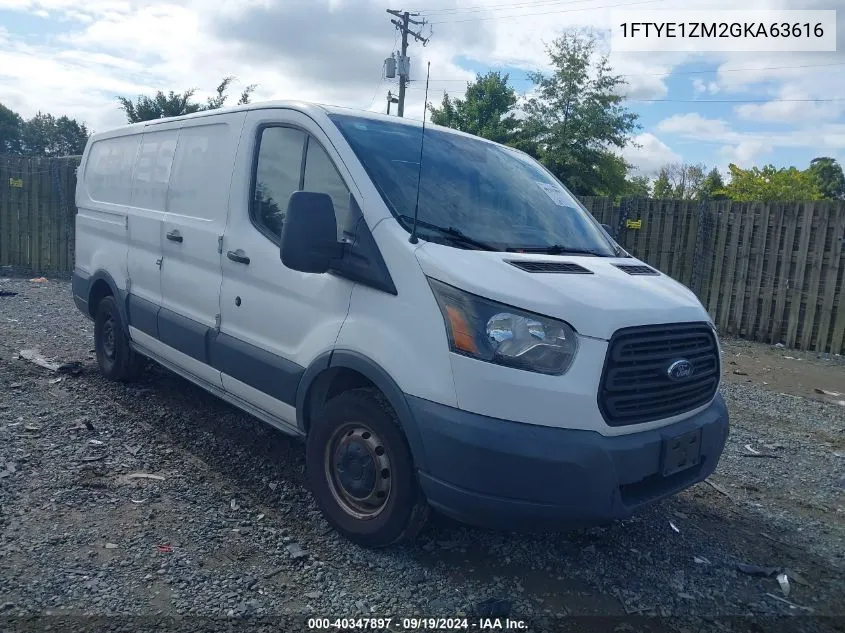 2016 Ford Transit-150 VIN: 1FTYE1ZM2GKA63616 Lot: 40347897